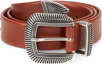 Fortela Clayton Belt in Silver at Nordstrom, Size 90