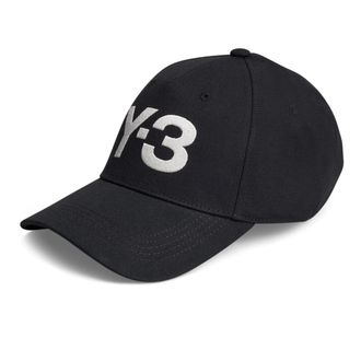 Yohji Yamamoto Logo Cap - unisex - Petten - Zwart - ONE Size - Katoen - Accessoires