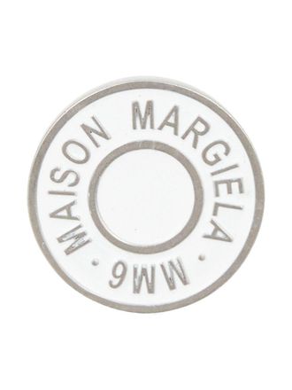 Maison Margiela Badge met logoprint - Wit