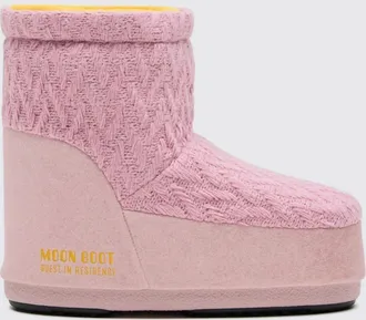 Moon Boot Stivaletto Icon Low Guest In Residence x Moon Boot in maglia intrecciata e camoscio