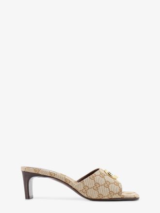 Gucci Sandali in tessuto GG con logo frontale - GUCCI - gender_Woman