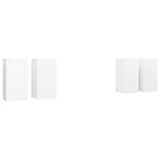 Berkfield Home TV Cabinets 4 pcs White 30.5x30x60 cm Engineered Wood