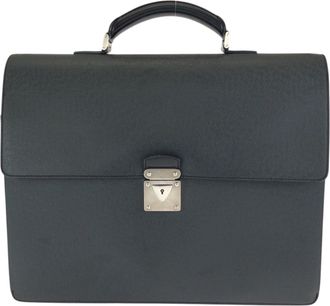 Louis Vuitton Black Taiga Leather Briefcase (Pre-Owned)