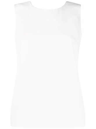 P.A.R.O.S.H. Mouwloze blouse - Wit