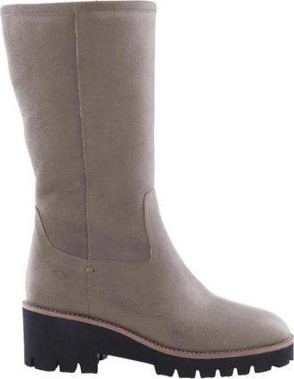 Aqa Lange Laarzen - Dames - Hoge Laarzen - Beige - 40 EU - Su&egrave;de - Schoenen