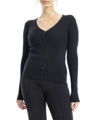 Max Studio Button Front Sweater