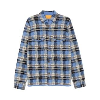 Guest In Residence Overhemden, Dames, Blauw, M, Kasjmier, Plaid Werkshirt