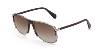 Marni Vorluna Chocolate Horn WFH Mens Sunglasses Brown Size 58