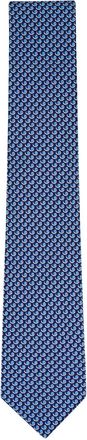 Ferragamo Cravatta con stampa - Blu