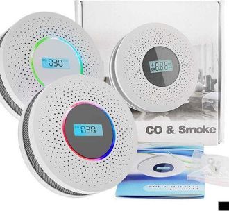OEM Detector Independiente De Humo Y Mon&oacute;xido De Carbono Con Pantalla Lcd Y Bot&oacute;n De Prueba, Monitorizaci&oacute;n De 360&deg;, Verificaci&oacute;n Autom&aacute;tica