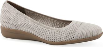 White Mountain Florian Ballet Flat in Cream Fabric at Nordstrom Rack, Size 6.5