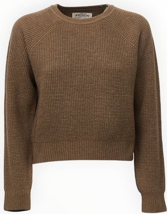 Filson Waffle-Knit Merino Wool Boxy Sweater