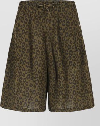 Needles straight shorts animal print side and back pockets