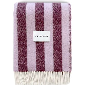 Maison Deux Candy Wrap Blanket in Light/pastel Purple at Nordstrom, Size Medium