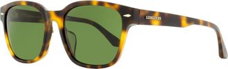 Longines Mens Rectangular Sunglasses LG0015H 52N Havana 56mm