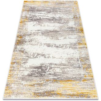 RugsX Rugsx - Tappeto core W9775 Frame, ombreggiato - strutturale, due livelli di pile, avorio / beige beige 80x150 cm