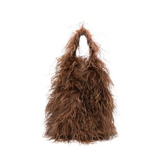 Yves Salomon Brown Shoulder Bag