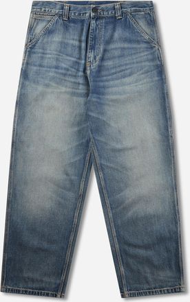 Carhartt Work in Progress Men s OG Single Knee Pants Blue (Worn Used Wash)