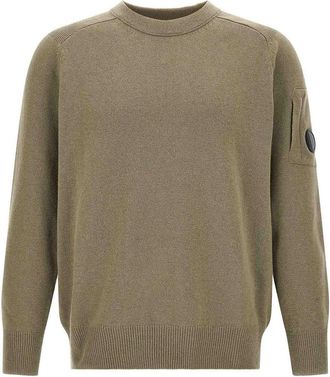 C.P. Company C. P. Company Green Wool Crew-Neck Jumper