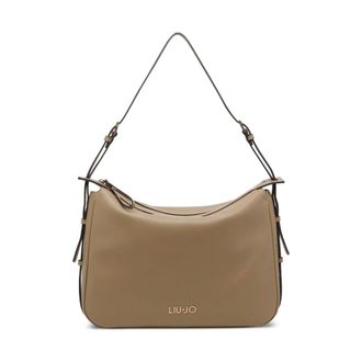 Liu Jo Shoulder Bags, female, Beige, Size: ONE SIZE Logo Shoulder Bag