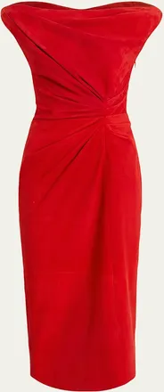 Proenza Schouler Kaelin Off-The-Shoulder Suede Mini Dress
