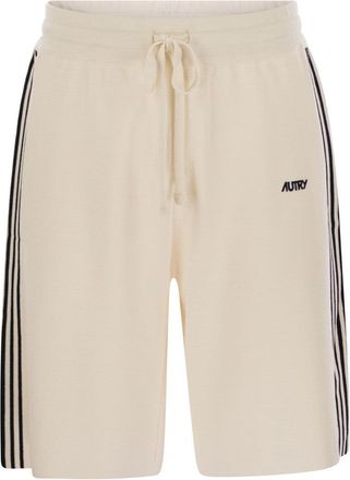 Autry Short Trousers With Contrasting Side Stripes