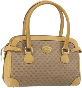 Gucci Pre-owned Plastic Handbag - Dames - Vintage Handtas - Beige - ONE Size - Vintage