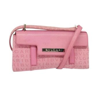 Bulgari Pre-owned Canvas shoulder-bags - Dames - Pre-owned - Roze - Maat: ONE Size Leer