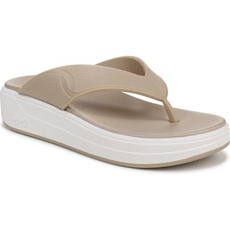 Ryk&auml; Viv Platform Thong Sandal in Safari Taupe at Nordstrom Rack, Size 5.5