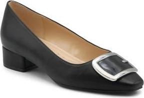 Adrienne Vittadini Vic Buckle Kitten Heel Pump in Black at Nordstrom Rack, Size 6.5