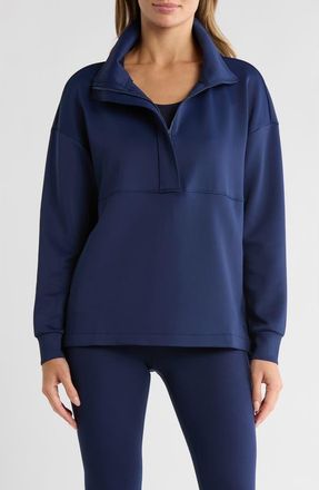 Apana New Heights Long Sleeve Tunic Pullover in Naval Academy at Nordstrom Rack, Size X-Large