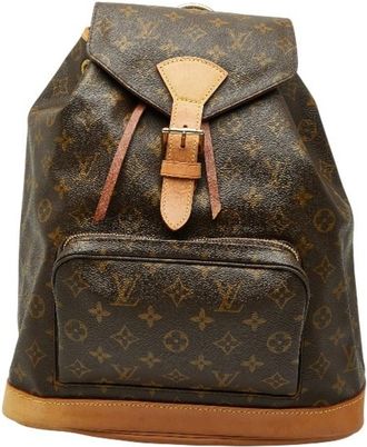 Louis Vuitton Brown Pvc Leather Backpack (Pre-Owned)