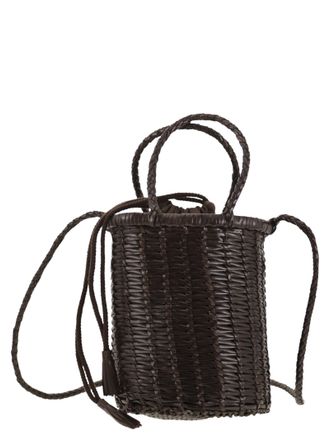 Dragon Lina Mini Woven Leather Bag