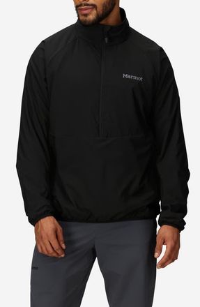 Marmot Aerothermal Half Zip Pullover in Black at Nordstrom, Size Medium