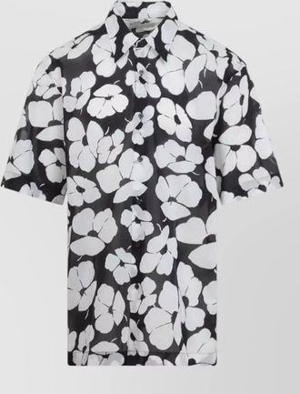 Dries Van Noten floral short sleeve button down shirt