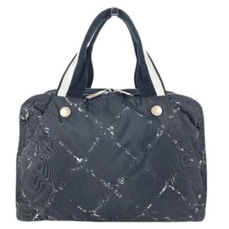 Chanel Pre-owned Handbags, female, Black, Size: ONE SIZE Pre-owned Travel Line Tote Bag