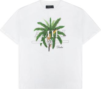 Amiri White Palm Tree T-shirt