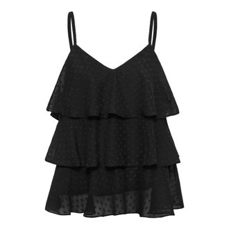 Kaffe Blouses & Hemden - Dames - Tops - Zwart - Maat: 2XL