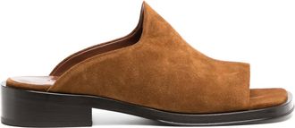 Rejina Pyo Mules piatte - Marrone