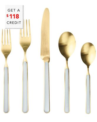 Mepra 20Pc Fantasia Ice Flatware Set