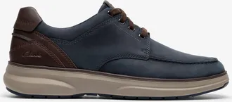 Clarks Mullan Moc Navy Leather