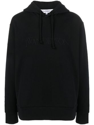 J.W.Anderson Hoodie met geborduurd logo - Zwart
