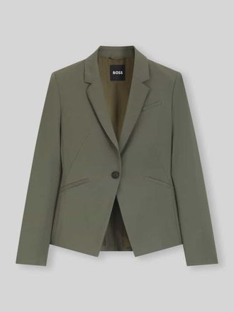 HUGO BOSS Slim Fit Blazer aus reiner Schurwolle Modell JIAH in Oliv, Gr&ouml;&szlig;e 32