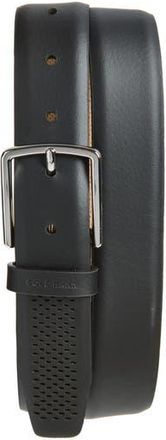 Cole Haan Perforated Leather Belt in Black at Nordstrom Rack, Size 32