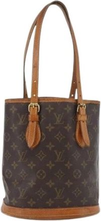Louis Vuitton Pre-owned Bucket Bags, female, Brown, Size: ONE SIZE Pre-owned Bucket Bag