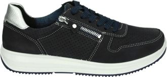 Ara Schoenen, Dames, Blauw, 38 EU, Sportieve Lage Damesschoenen Blauw Nubuck