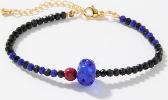 Simons Womens Faceted-bead and stone bracelet