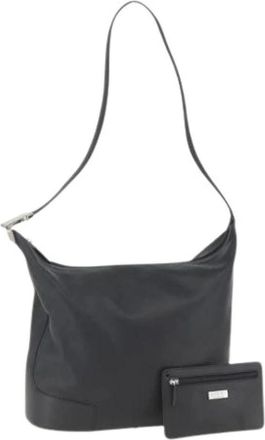 Loewe Pre-owned Shoulder Bags, female, Black, Size: ONE SIZE Pre-owned Leather Shoulder Bag