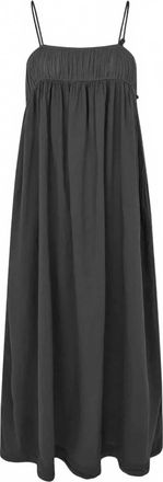 Rabens Saloner Womens Cotton Angel String Maxi Dress In Black