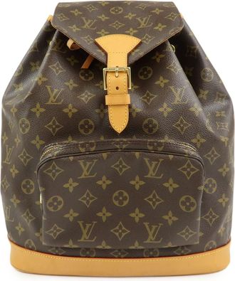 Louis Vuitton Montsouris Monogram Canvas Brown Canvas Backpack Bag (Pre-Owned)